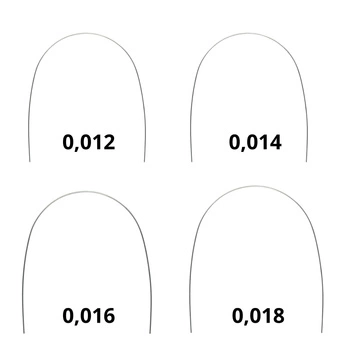 Łuki niklowo-tytanowe NiTi (okrągłe - 0.012) 10szt I-FLOW